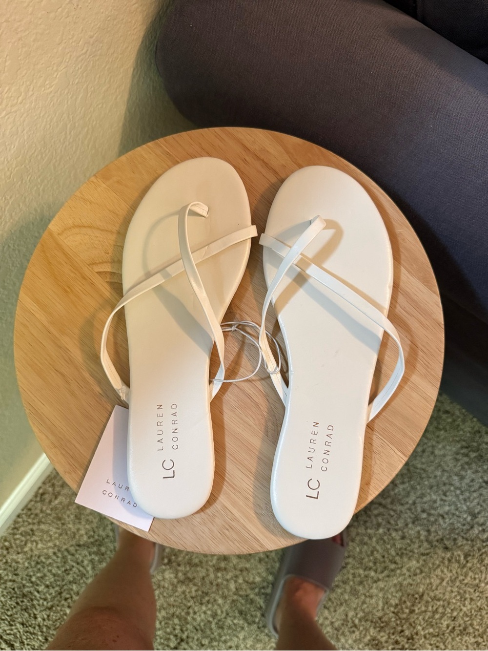 Kohl's LC Lauren Conrad White Strappy Sandals